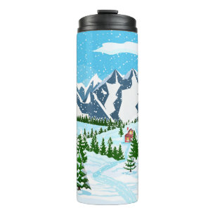 Termo tejido de rhombus geométrico hecho a mano con mold