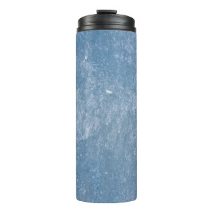 Termo Tejidos florales azules y blancos