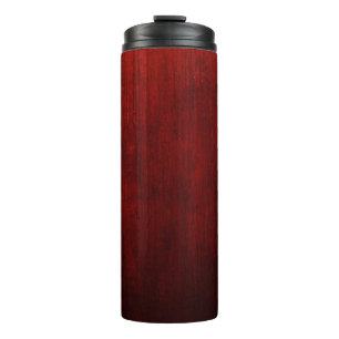 Termo Tejidos florales rojos y negros