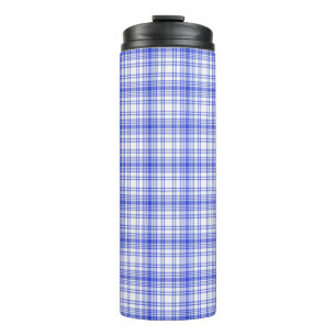 Termo Tela escocesa blanca azul 2