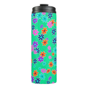Termo Tela floral de color patrón sin foco