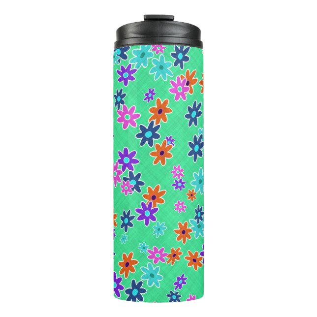 Termo Tela floral de color patrón sin foco (Anverso)