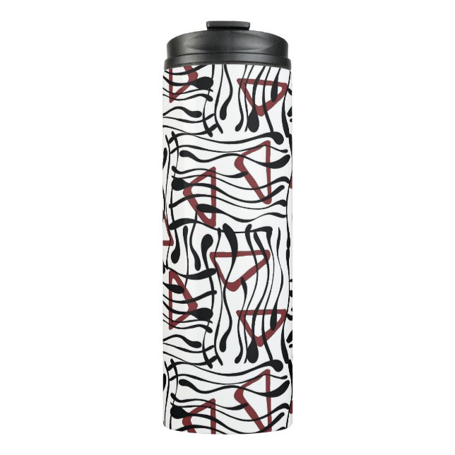Termo Tela Geométrica: Diseño de patrones artísticos. (Anverso)
