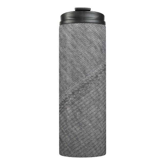 Termo Tela gris: textura abstracta de punto. (Anverso)