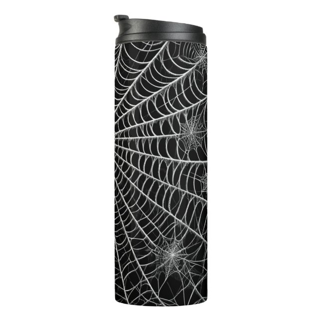 Termo Telarañas negras y blancas Telaraña Halloween (Rotado hacia la derecha)
