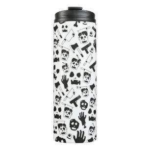 Termo Tema de fondo del patrón sin foco zombi vintage