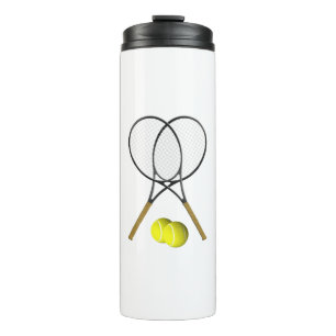 Termo Tema deportivo del Doubles Tennis