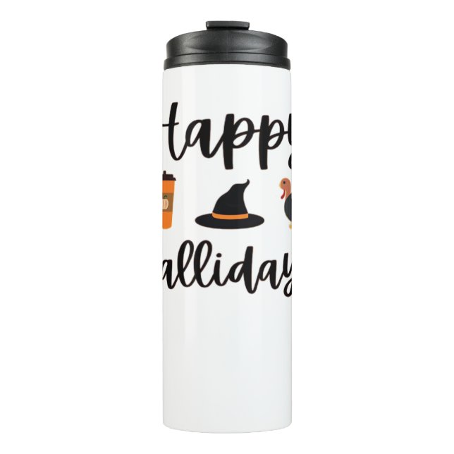 Termo Temporada de otoño feliz Fallidays Thankending Hal (Anverso)