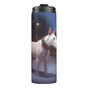 Termo Temporada festiva de Navidad del Bull Terrier