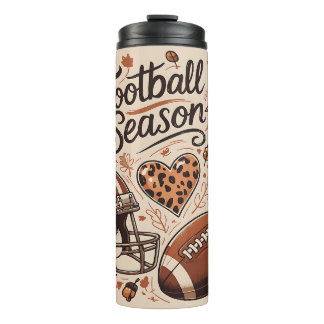 Termo Temporada Otoño De Fútbol Bow