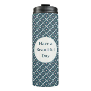 Termo Tener un hermoso patrón de plazas Pearl Day