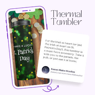 Termo "Tenga un Día de San Patricio Afortunado" Taza Tér