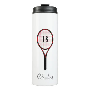 Termo Tenis Racket Design Travel Mug Thermal Tumblers
