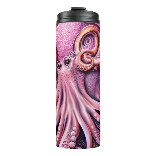 Termo Tentáculos de Octosis de Kraken rosa (Anverso)