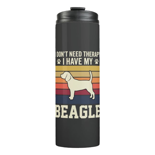 Termo Terapia Retro de Perro Beagle Vintage (Anverso)