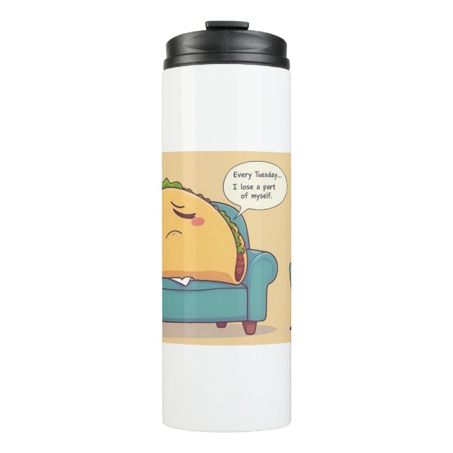 Termo Terapia Taco Martes - Comida divertida Personaliza (Anverso)