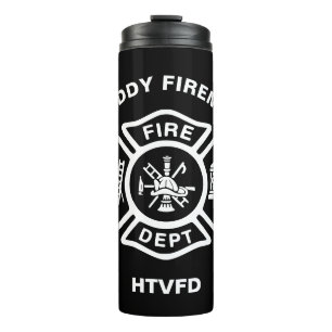 Termo Terma de insignia para bomberos del Departamento d