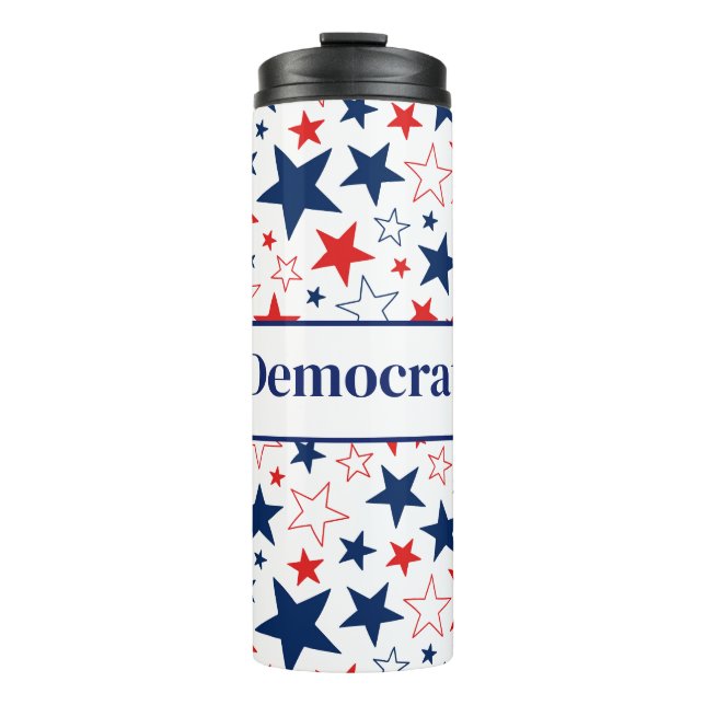 Termo Termal Tumbler Patriótico Stars Democracia (Anverso)