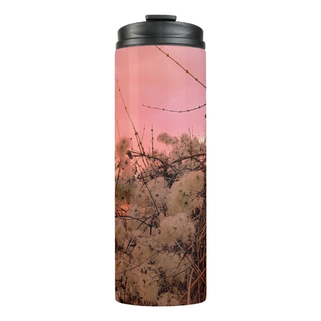 Termo Termal Tumbler Winter Sunset Y Clematis Vines (Anverso)