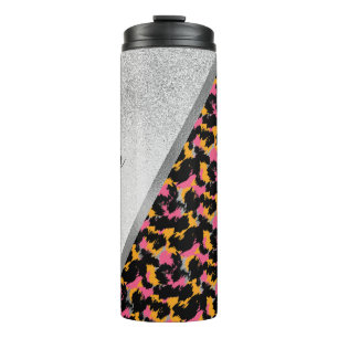 Termo Térmica con estampado de animal monograma nombre