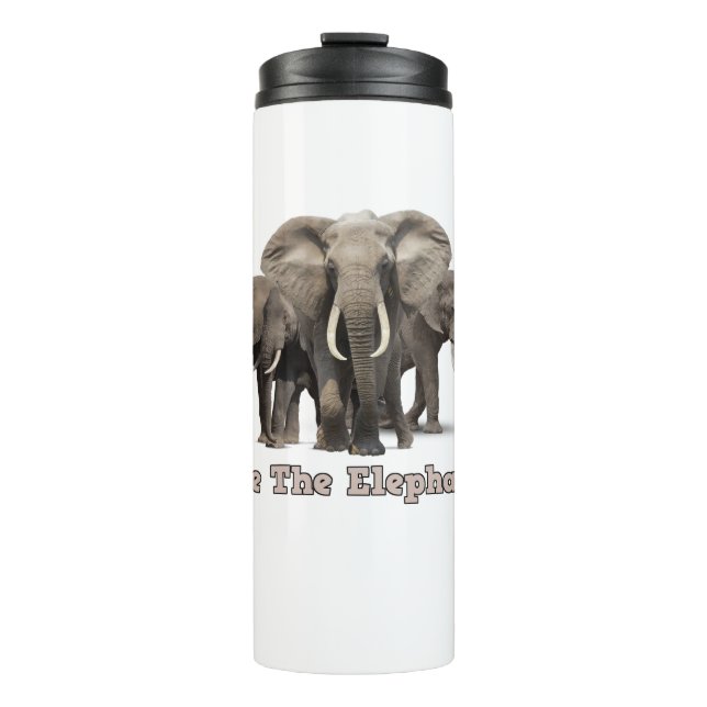 Termo Termol Tumbler de Elefante Africano (Anverso)