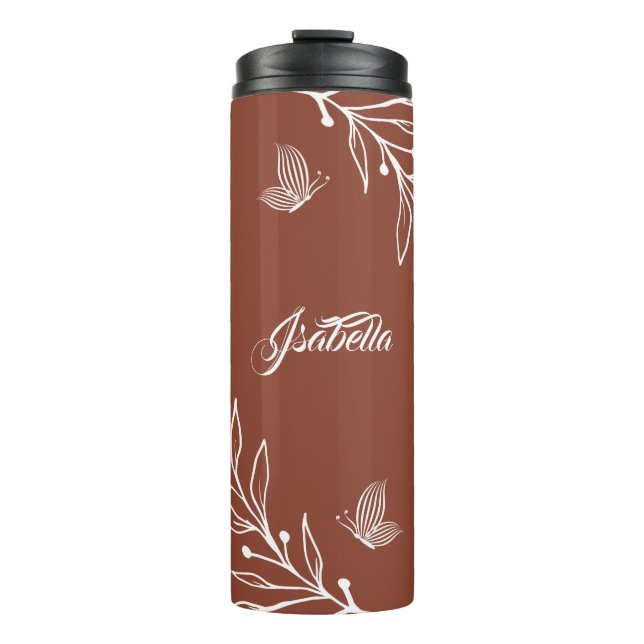 Termo Terracota floral romántica (Anverso)