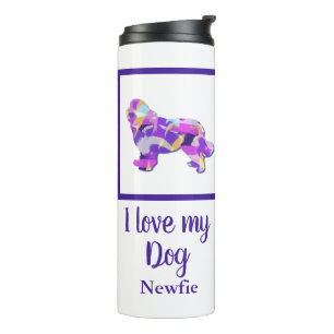 Termo Terranova / Newfie Perro Silhouette Purple PY&B