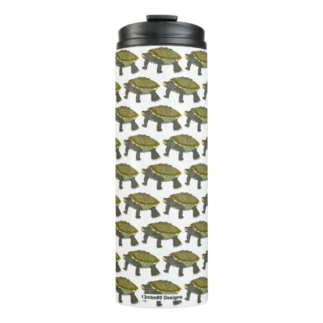Termo Terrapin (patrón blanco) - Taza térmica (Anverso)