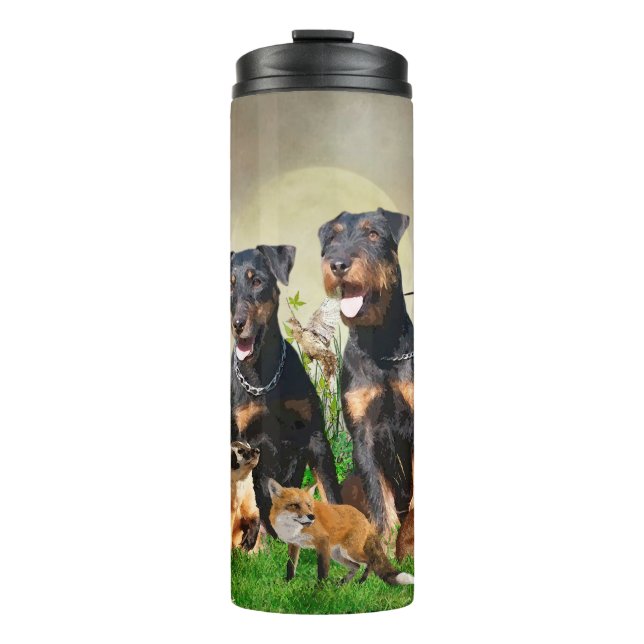 Termo Terrier de caza alemán (Jagdterrier) (Anverso)