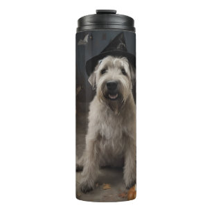 Termo Terrier Trigo Calabazas Halloween Espeluznante