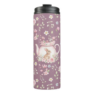 Termo Tetera Conejo Caprichoso Floral Primavera