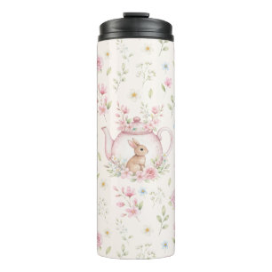 Termo Tetera Conejo Caprichoso Floral Primavera