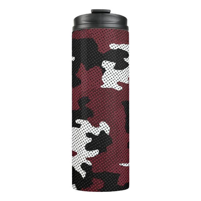 Termo Texas Maroon & White college Camo Printed  (Anverso)