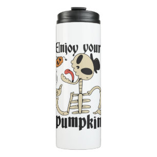 Termo Texto de calabaza de Halloween - Disfruta de tu ca