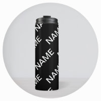 Texto de personalizable | Negra y blanca moderna