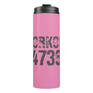 Termo Texto desgastado y raspado Workout 247365 rosa