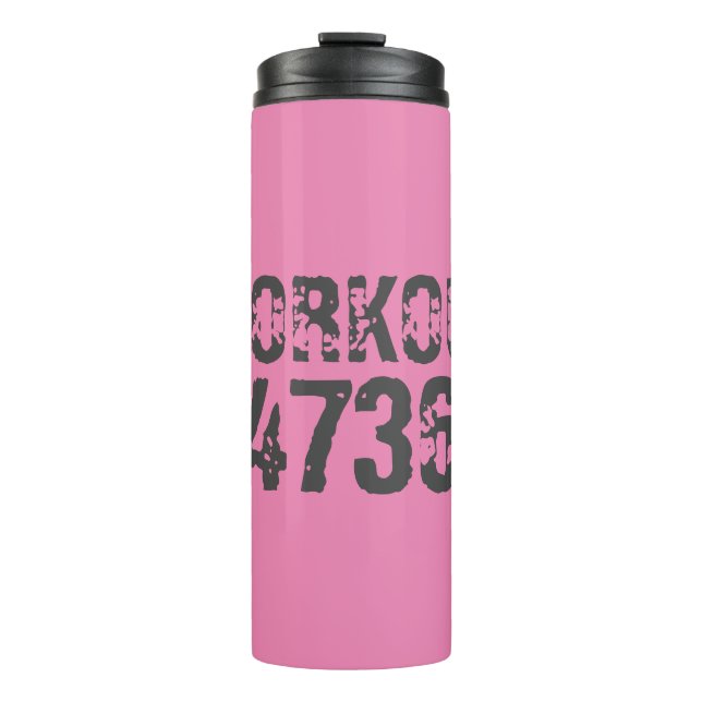 Termo Texto desgastado y raspado Workout 247365 rosa (Anverso)