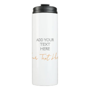 Termo Texto moderno Minimalista sencillo personalizado a