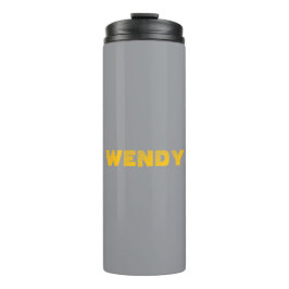 Termo Texto personalizado desvanecido en amarillo sobre 