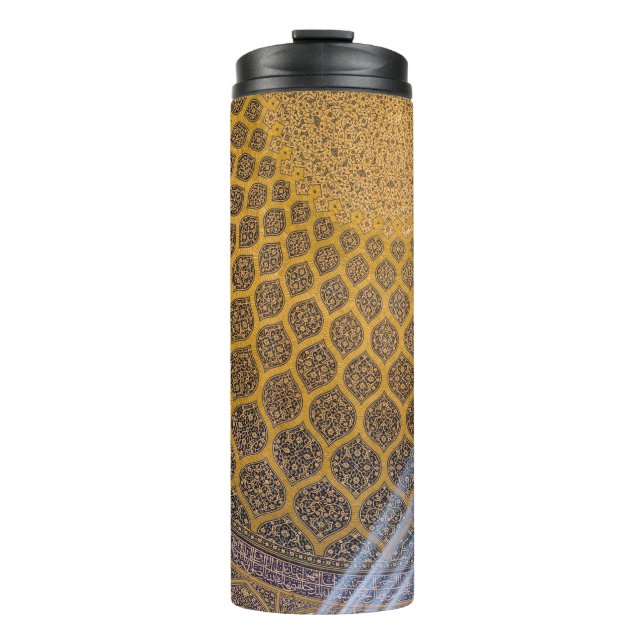 Termo Textos florales amarillos y azules (Anverso)