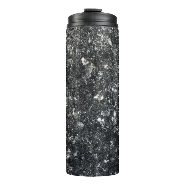 Termo Textos florales en blanco y negro (Anverso)