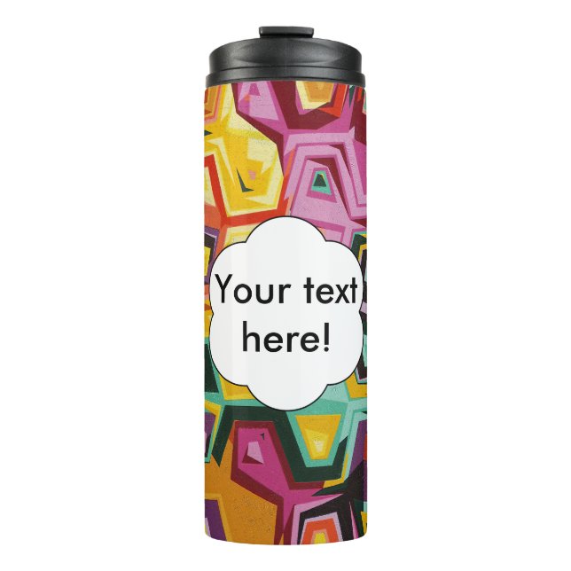 Termo Textura de agujeros coloridos (Anverso)