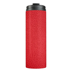 Termo Textura de cuero rojo