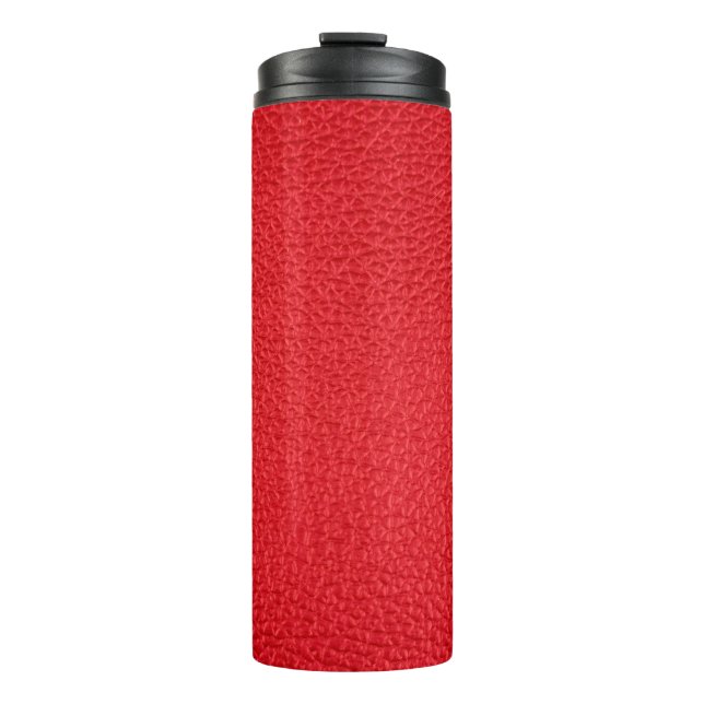 Termo Textura de cuero rojo (Anverso)