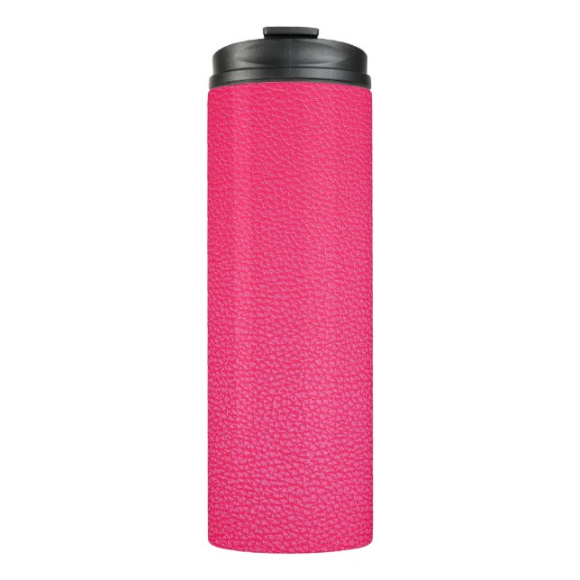 Termo Textura de cuero rosa (Anverso)