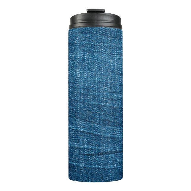 Termo Textura de denim azul, textura de Bluejeans (Anverso)