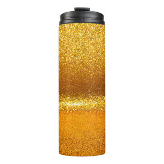 Termo Textura de las luces de época del purpurina de oro