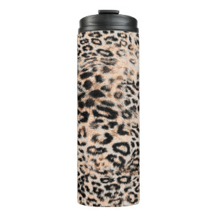 Termo Textura de leopardo, patrón de impresión animal