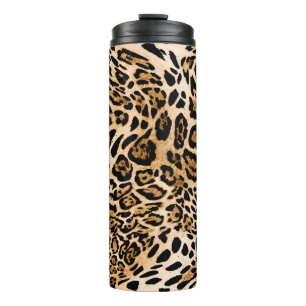 Termo Textura de leopardo sin foco, piel animal