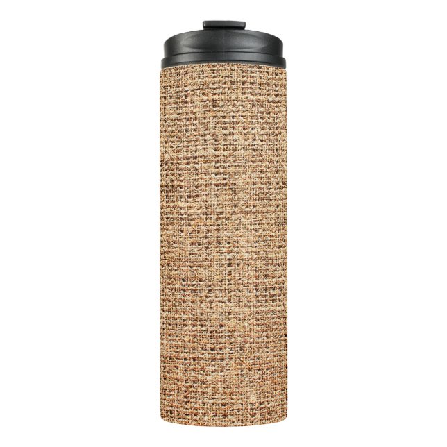 Termo Textura de lino natural como fondo (Anverso)